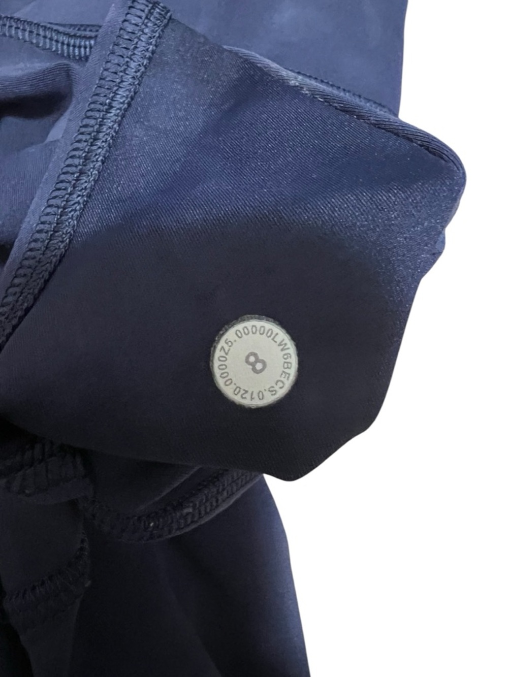 Lululemon Invigorate High Rise Crop 23” Everlux Diamond Dye Naval Blue 8 - Picture 14 of 15